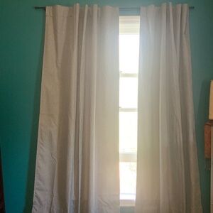 Blackout curtains, 2 panels (gray)